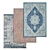 Luxury Textured Carpets Set 3D model small image 1