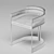 Elegant Rossato Swansea Chair 3D model small image 3