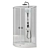 SSWW W0914 Acrylic Shower Cabin 3D model small image 1