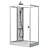 SSWW W0916 Acrylic Shower Enclosure 3D model small image 2