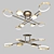 Sleek LED Chandelier MARSA 3D model small image 1