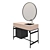 Modern Mirror Washbasin: Sleek Design 3D model small image 3