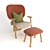 Ethnic Poly Mesh Armchair 3D model small image 1