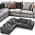 Modern Asolo Flexform Sofa 3D model small image 5