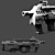 Futuristic Blaster Gun 3D model small image 3
