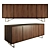 Elegant Walnut Sideboard: Timeless and Functional 3D model small image 1