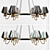 Modern Loft Queen Chandelier 3D model small image 1