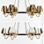 Modern Loft Queen Chandelier 3D model small image 2