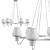 Modern Loft Queen Chandelier 3D model small image 3