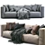 Minimalist Leather Sofa: Prostoria Match 3D model small image 5