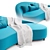 Modern Curve Sofa by Patrick Naggar 3D model small image 2