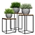 Modern Concrete Vases Set 3D model small image 5