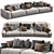 Jesse Daniel Modern Sofa 3D model small image 1