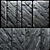 Smooth Stone Wall Slabs - High-Quality Textures 3D model small image 1