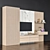 Modern TV Stand 2100x3300x450mm 3D model small image 2