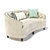Elegant Caracole Classic Sofa 3D model small image 2