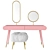 Pearl Marshmallow Dressing Table: Elegant and Luxurious 3D model small image 2