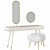 Pearl Marshmallow Dressing Table: Elegant and Luxurious 3D model small image 4