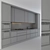 Modern Gray Wood Kitchen 24 3D model small image 4