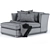 Cordian Compact Sofa: Stylish and Space-Saving 3D model small image 3