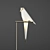 Modern Origami Bird Floor Lamp 3D model small image 2