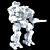 Legendary Warhammer WHM-7S: Heavy BattleMech 3D model small image 3