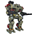 Legendary Warhammer WHM-7S: Heavy BattleMech 3D model small image 4