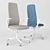 Haworth Nia High Back Chair 3D model small image 2