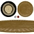 Title: Round Rugs | 03 - Trendy Circular Floor Carpets 3D model small image 1