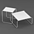Contemporary Square Coffee Table 3D model small image 2