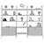 Eden-Rock Bookcase: Elegant Design, Spacious Storage 3D model small image 5