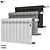 Indigo Super Bimetallic Radiator 3D model small image 1