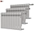 Indigo Super Bimetallic Radiator 3D model small image 2