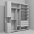 SpaceSaver: Compact Clothes Storage 3D model small image 3