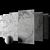 Museum Supreme White Marble Set 3D model small image 2