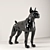 Sleek Toto XL Black Deco 3D model small image 1