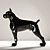 Sleek Toto XL Black Deco 3D model small image 3