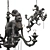 Whimsical Monkey Chandelier 3D model small image 1