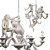 Whimsical Monkey Chandelier 3D model small image 4