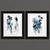 Modern Blue Abstract Art Set 3D model small image 1