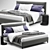 Elegant Andersen Bed: Minotti Magnificence 3D model small image 1