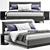 Elegant Andersen Bed: Minotti Magnificence 3D model small image 2