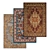 Luxury Texture Rug Set 3D model small image 1