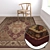 Luxury Texture Rug Set 3D model small image 5