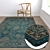 Versatile 3-Carpet Set: High-Quality Textures 3D model small image 5