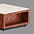 Luxury Marble & Wood Coffee Table - Suspend II 3D model small image 2