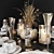 Elegant Dining: Luxury Table Setting 3D model small image 5