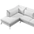 Leone Corner Sofa: Minimalistic, Spacious, Stylish 3D model small image 5