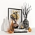 Elegant Decor Set: 34.5cm x 17.77cm x 32.61cm 3D model small image 1