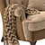 Elegant Tosconova Rebecca Armchair 3D model small image 4